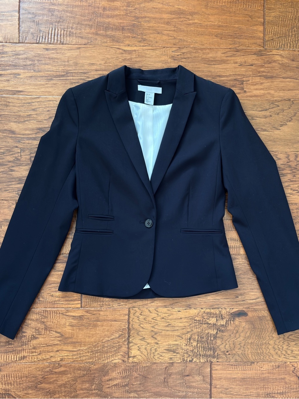 Navy Blue Fitted Blazer